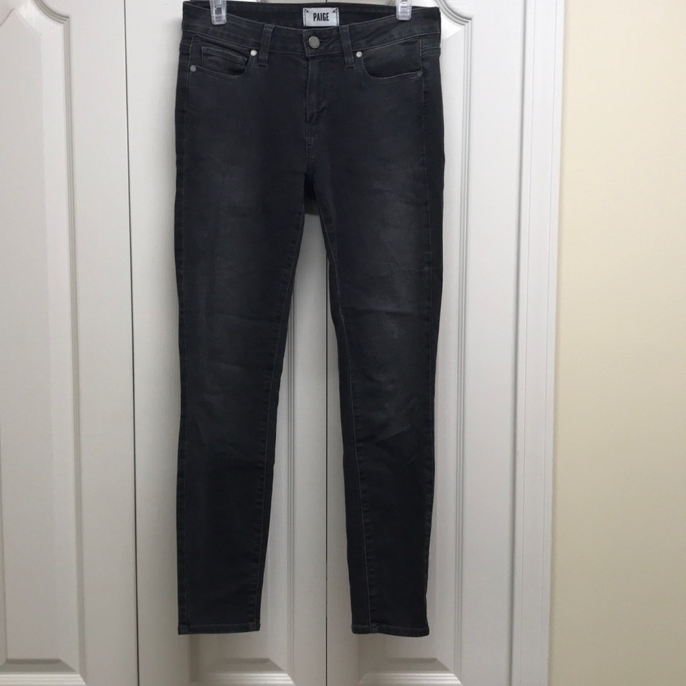 Paige Smokey black verdugo ankle jeans